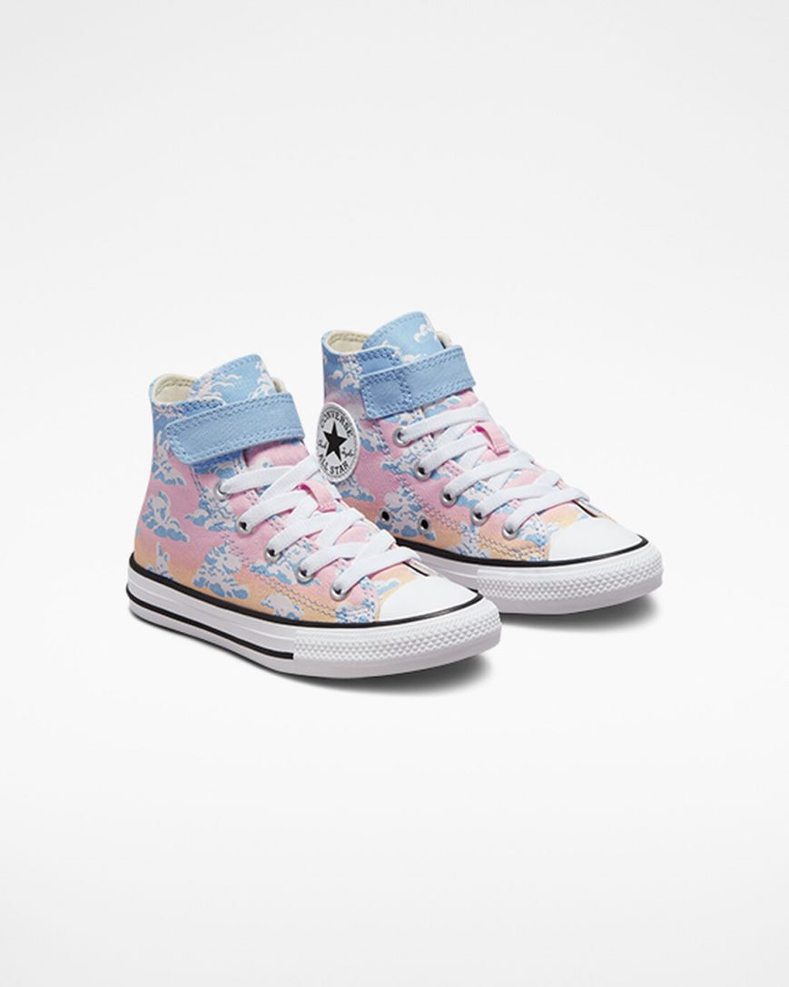 Tenisi Inalti Fete Converse Chuck Taylor All Star Easy-On Cloud Gazer Albastri Portocalii Roz | RO NGPHU718